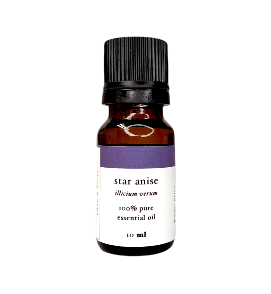 10 ml bottle of star anise essential oil bottled in Canada