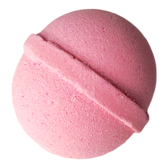 small cotton candy bath bomb