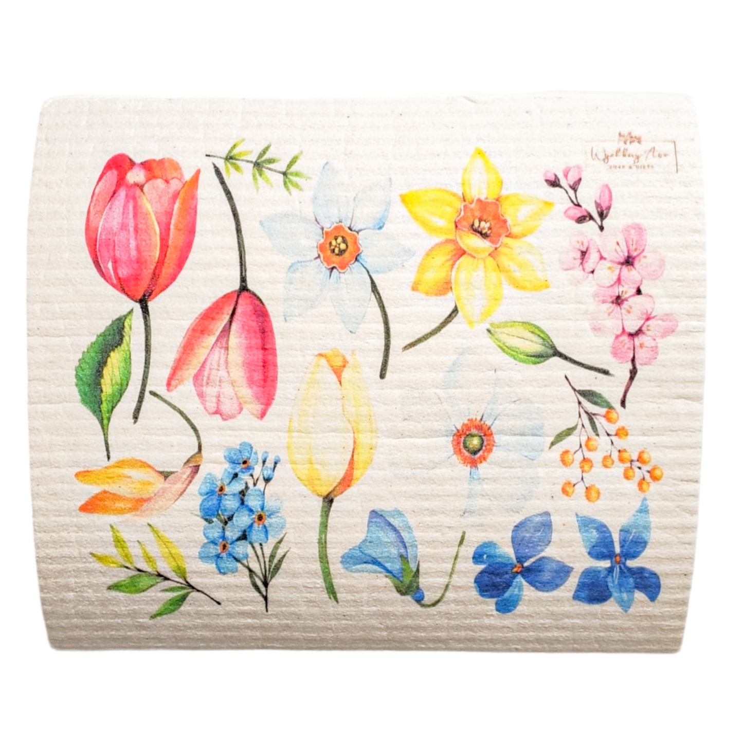 Floral Swedish Dish Cloth