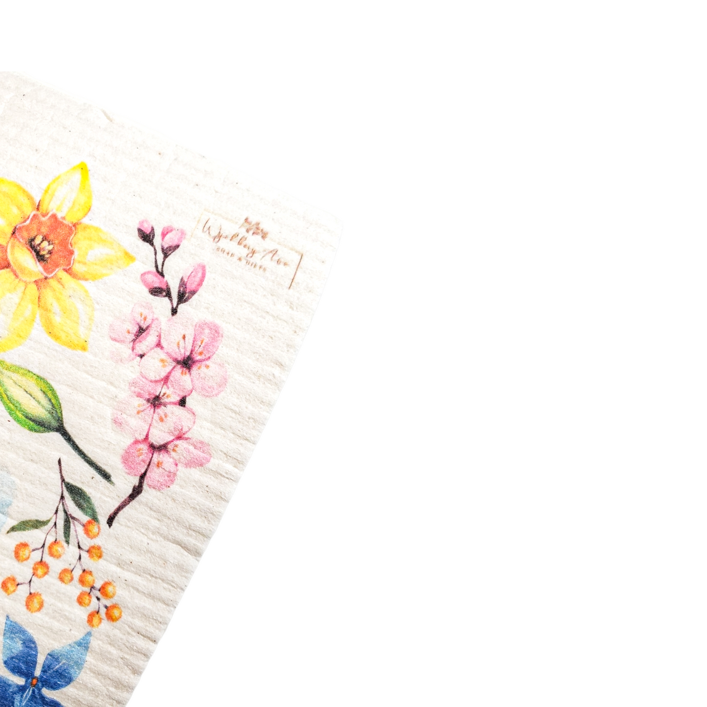Floral Swedish Dish Cloth