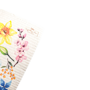 Floral Swedish Dish Cloth