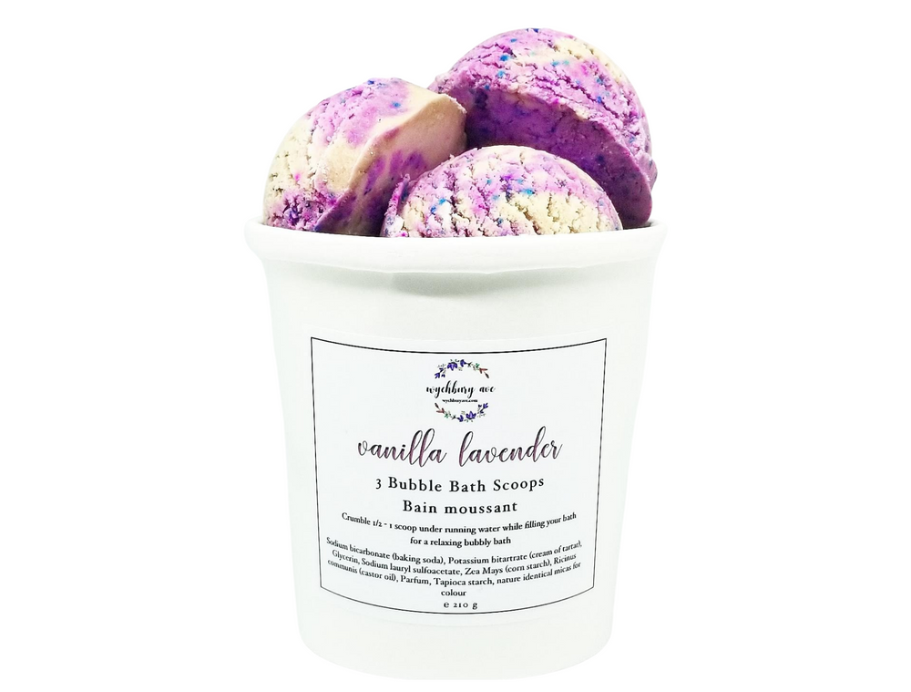Vanilla Lavender Solid Bubble Bath | Environmentally Friendly Bubble Bars